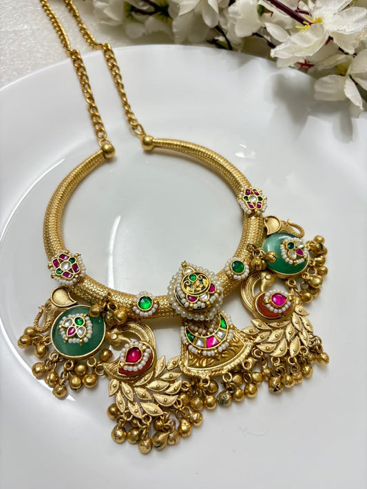 Royal Navratri Kundan Choker Necklace
