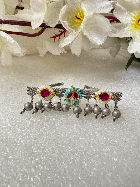 Majestic Kundan Ring for Festive Wear