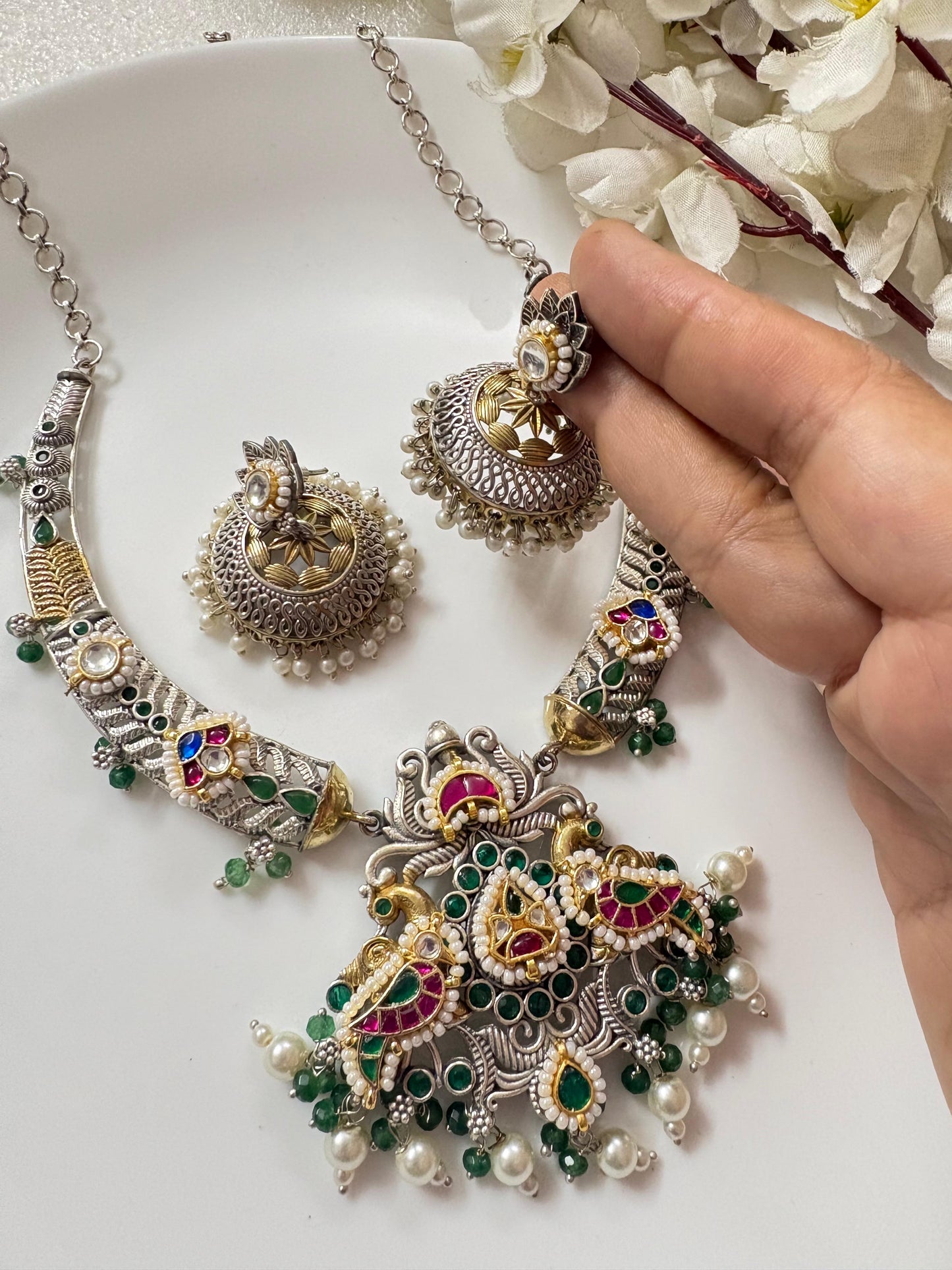 Noor-Kundan Fusion Necklace