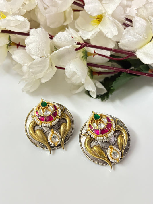 Royal Dual Bird Motif Stud Earrings🦋🦋
