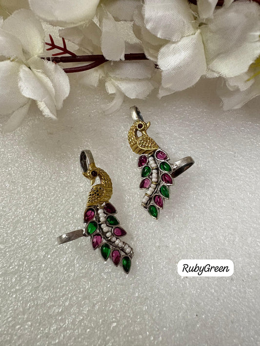 Elegant Peacock Design Dangle Earrings