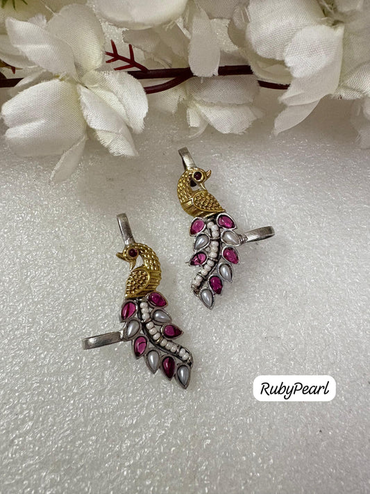 Elegant Peacock Design Dangle Earrings