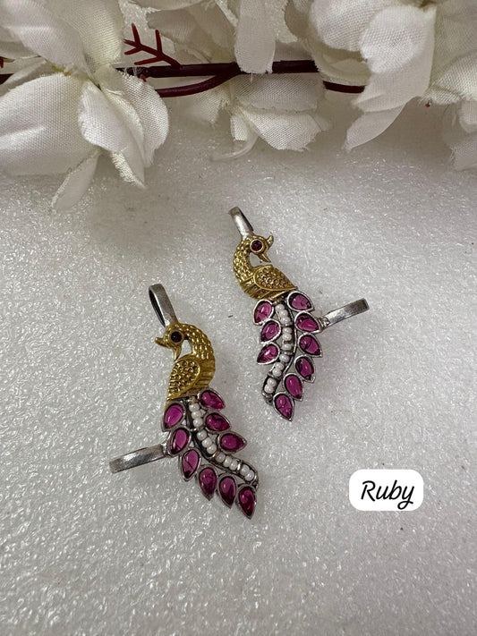 Elegant Peacock Design Dangle Earrings