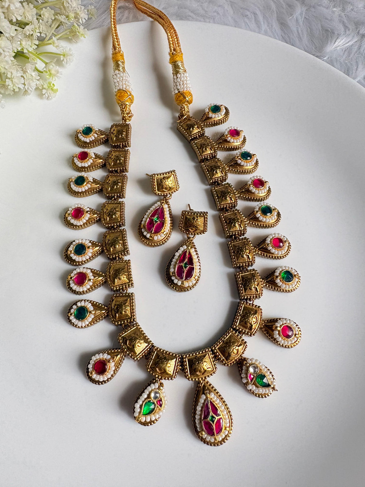 PREMIUM MEENAKARI KUNDAN HAAR