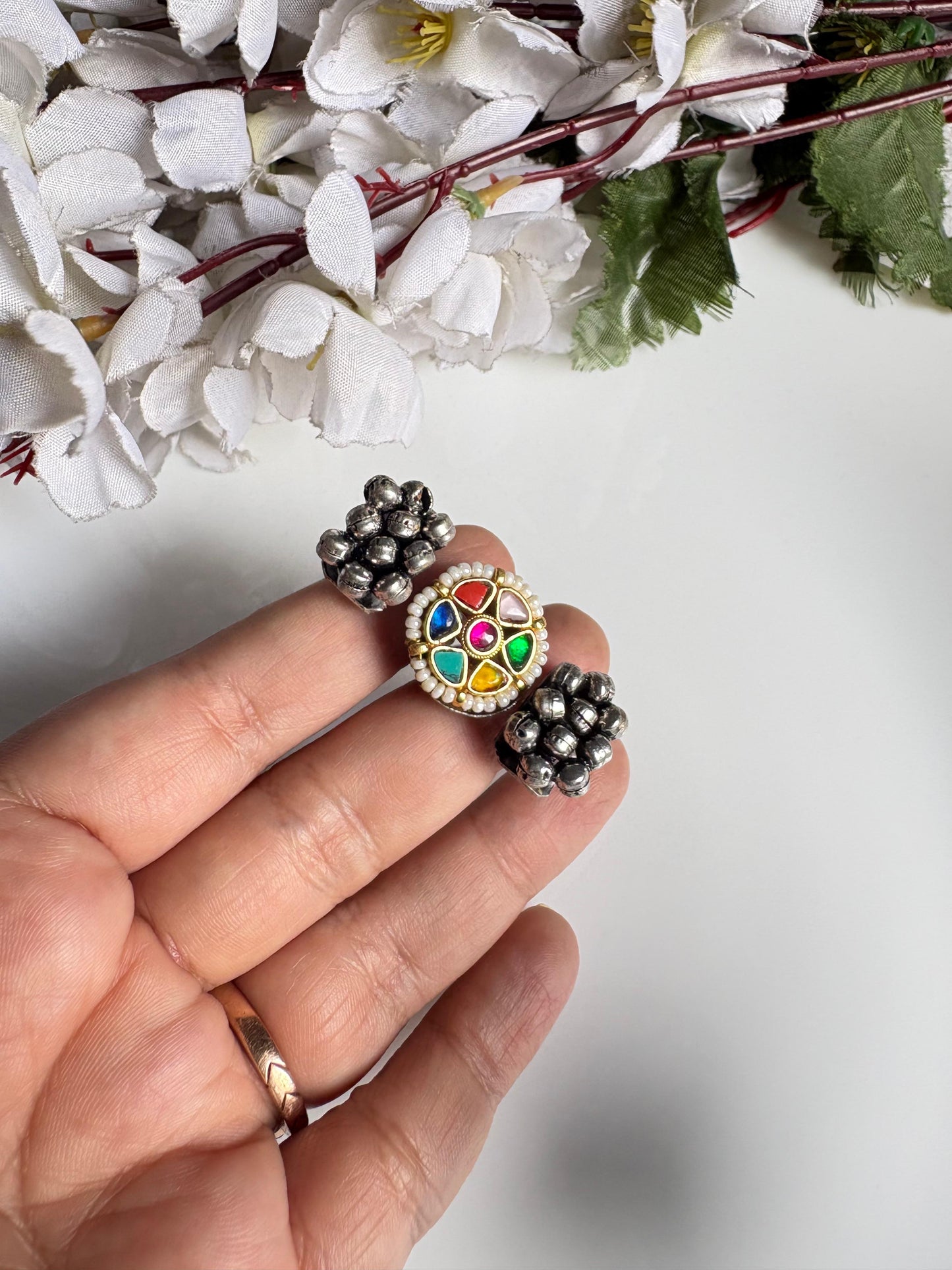 Vintage Navratna Fusion Ring