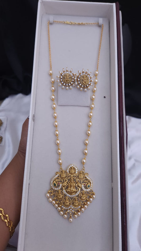 Antique Temple Bridal Necklace Set