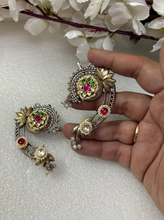 Heritage Kundan & Pearl Earrings