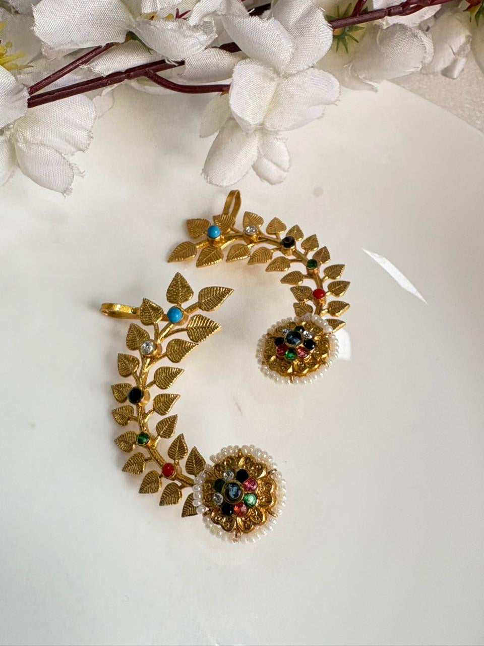 Heritage Kashmiri Arc Earrings