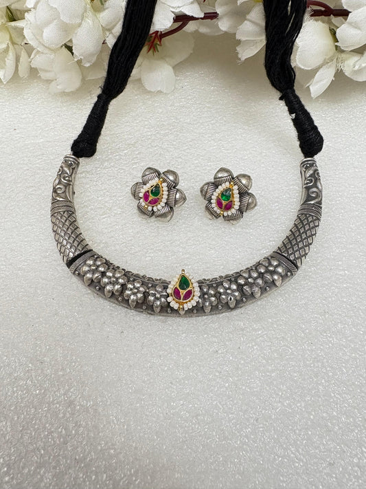 Boho Style Oxidised Choker