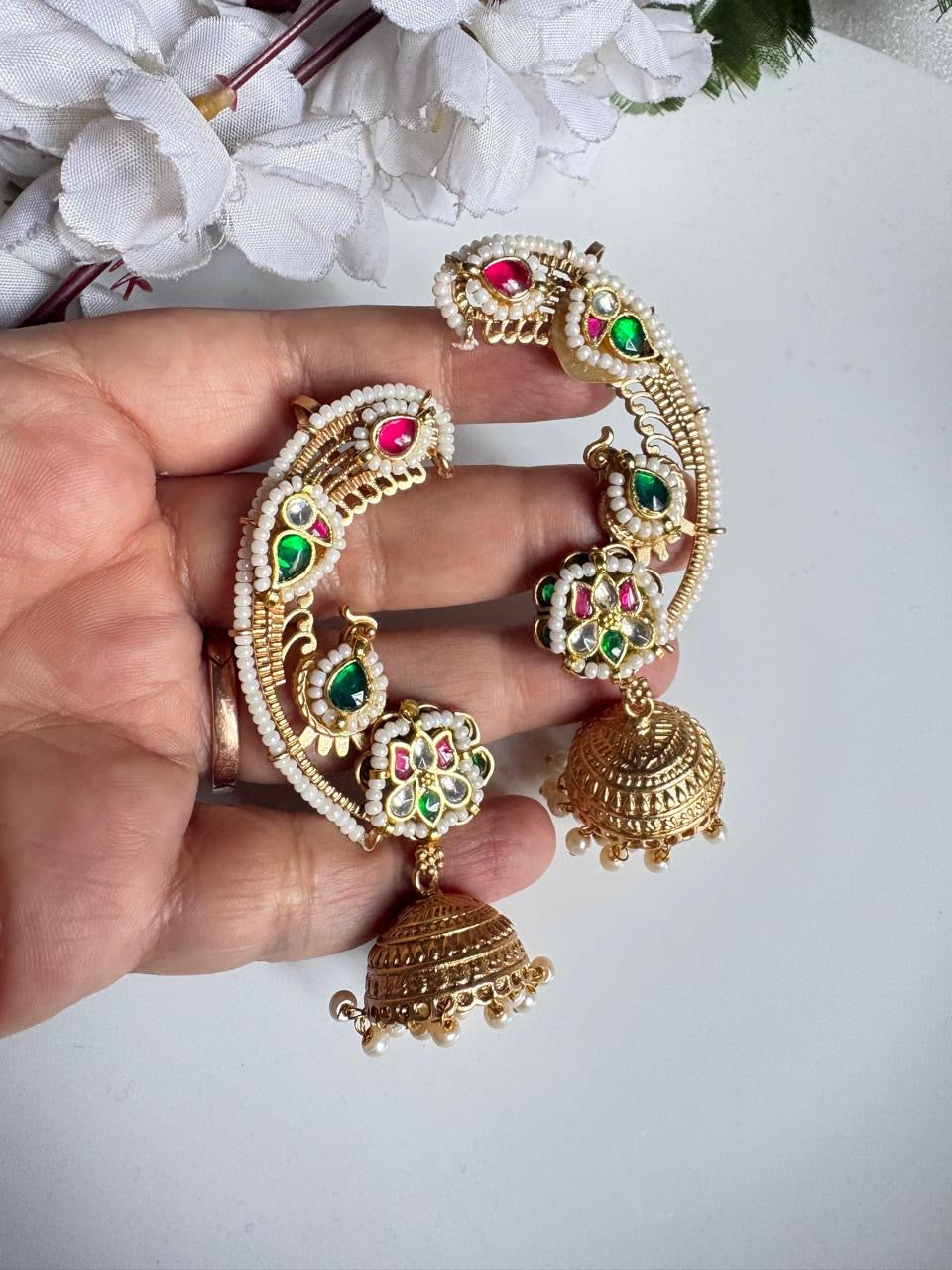 Royal Fusion Kundan Ear Cuffs