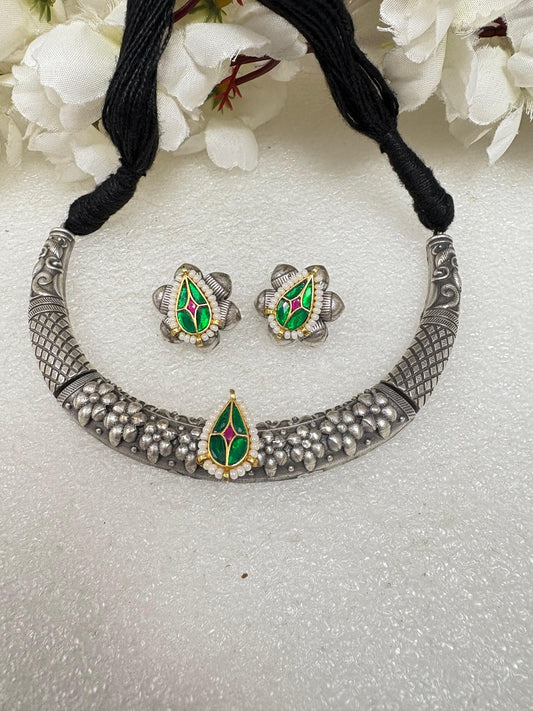 Boho Style Oxidised Choker