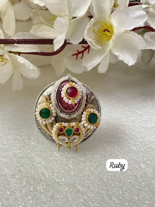 Handcrafted Antique Flower Ring