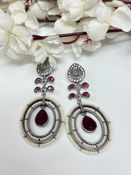 Festive Gold Long Drop Earrings