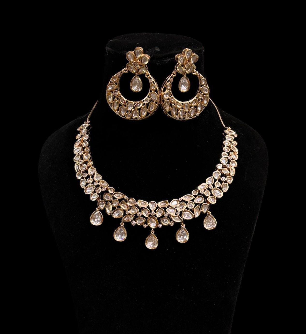 Royal Kundan Crystal Necklace Set