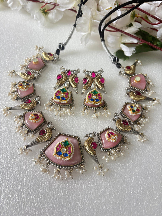 Royal Peacock Meenakari Necklace Set🦋🦋