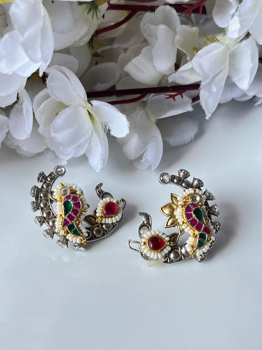 Peacock Stud Earrings
