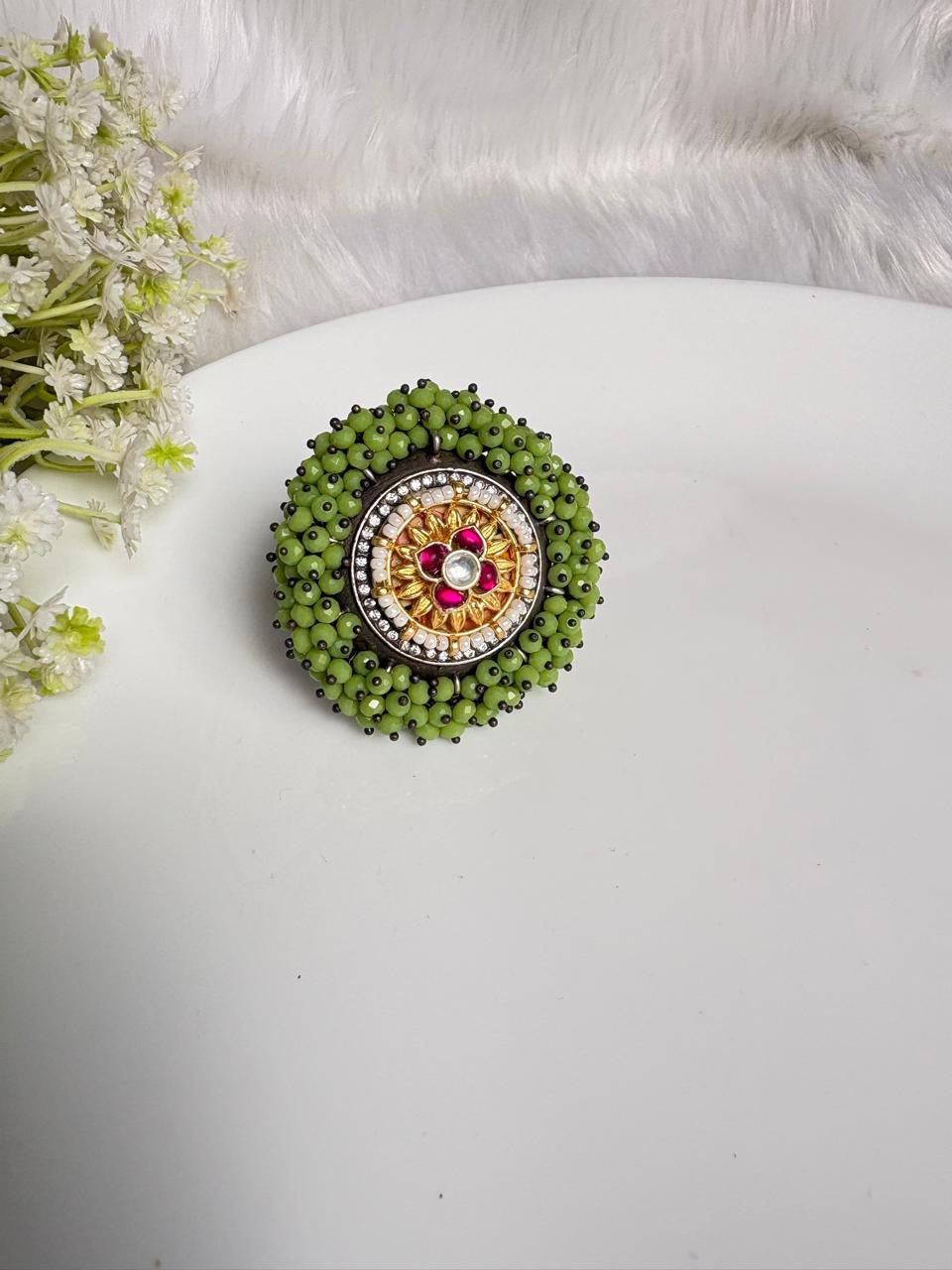 Antique floral Ring🦋