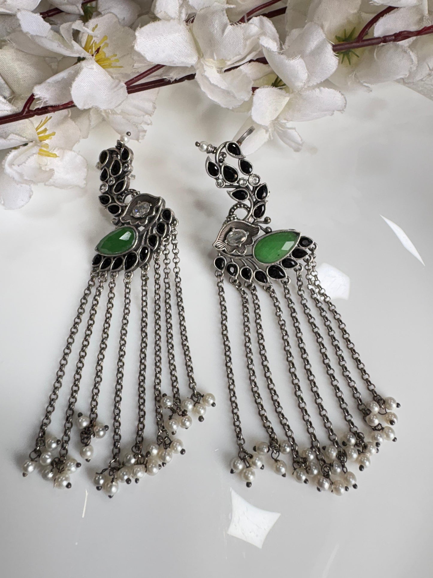 Antique Temple Style Long Tassel Earrings (Copy)