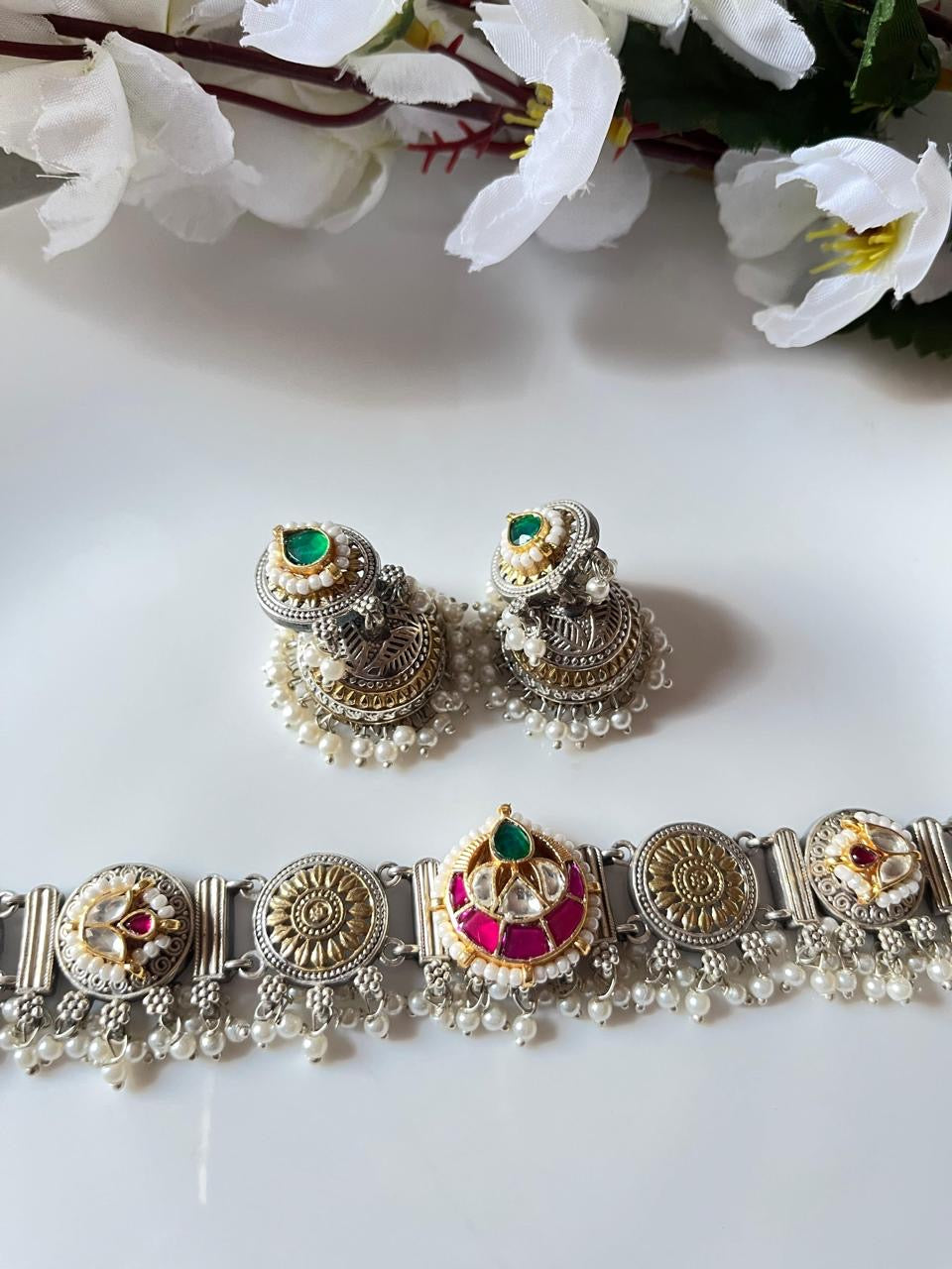 Royal Pachi Kundan Choker Set