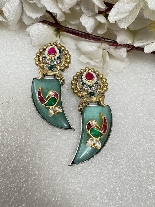 Antique Kundan Style Earrings