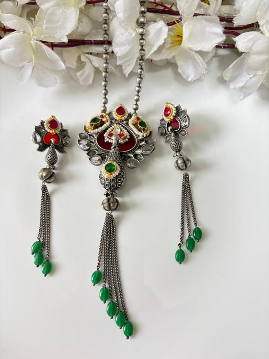 Handcrafted Rajasthani Jewelry Set with Dholki Beads🦋🦋