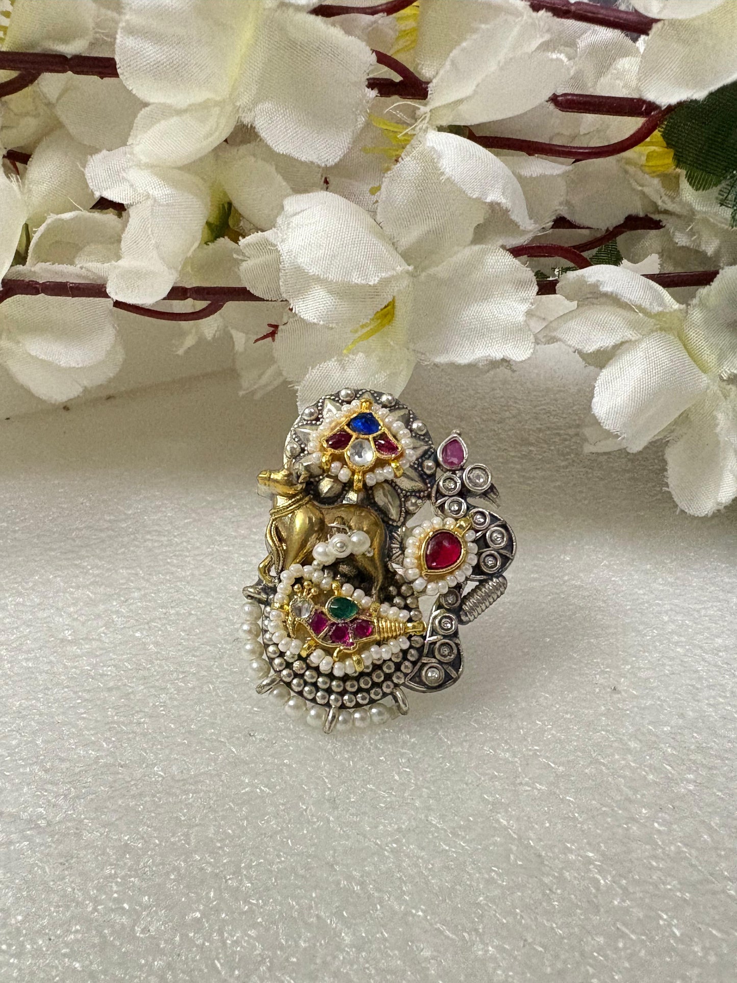 Radha Krishna Pearl Ringππ