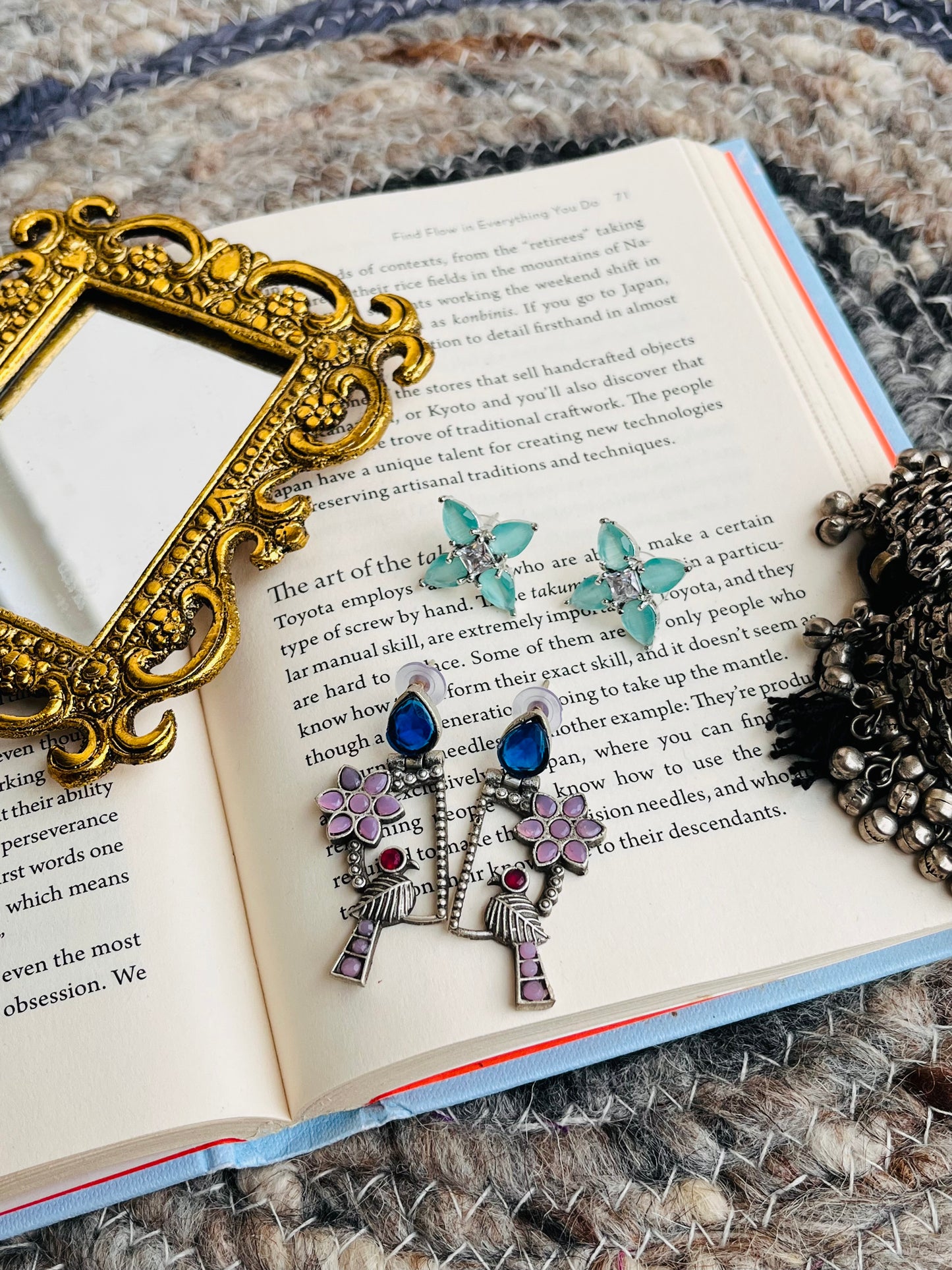 Boho Bloom Danglers🌸🦚🫰🏻