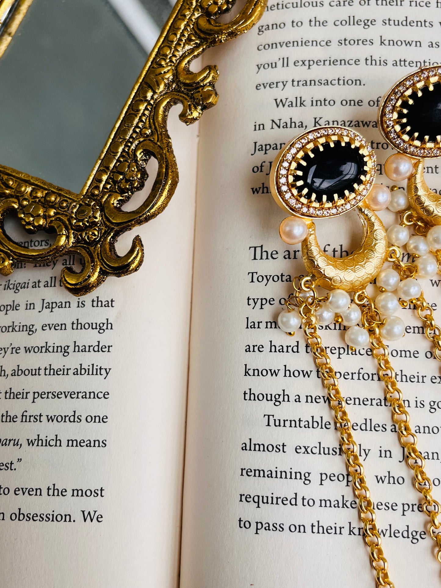 Kashmiri Earrings with pearl 🙈😅😍