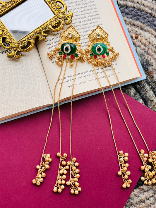 Antique Gold Dangler Earrings🦋🦋