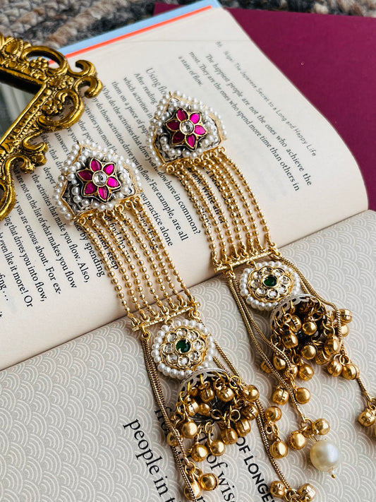 Luxury Indian Wedding Long Earrings🦋