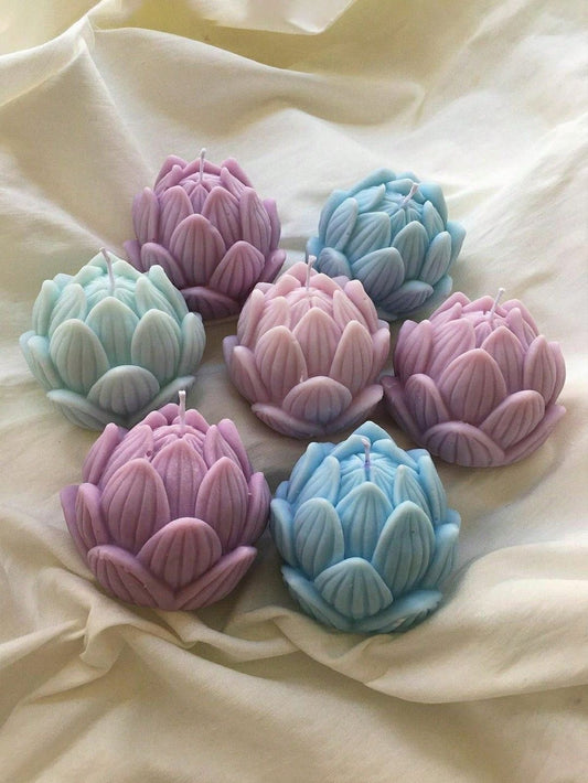 Handcrafted Lotus Flower Scented Candles