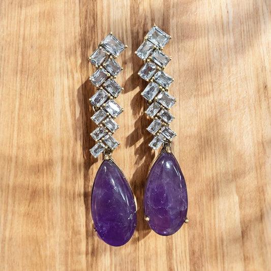 Emerald Rainfall Danglers🦚🦚