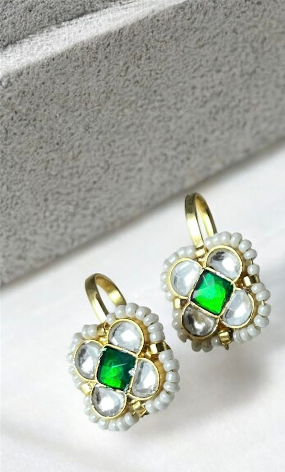 Gold Polish Silver Hoops