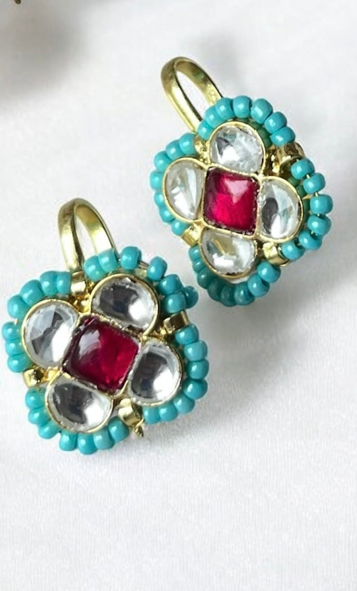 Gold Polish Silver Hoops