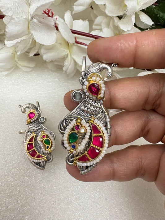 Royal Peacock Statement Earrings🦋