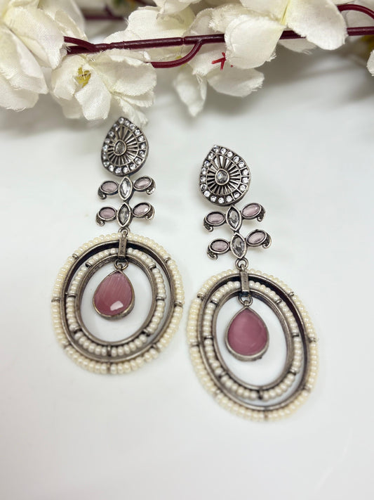 Festive Gold Long Drop Earrings