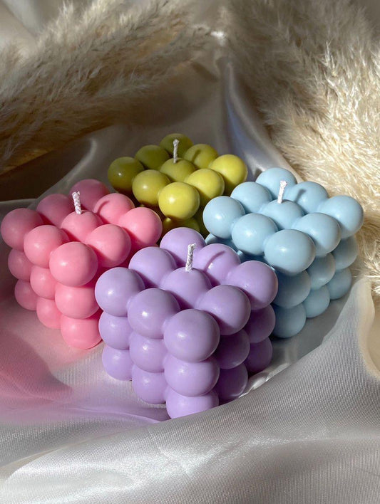 Pastel Bubble Candles – Aesthetic Home Décor