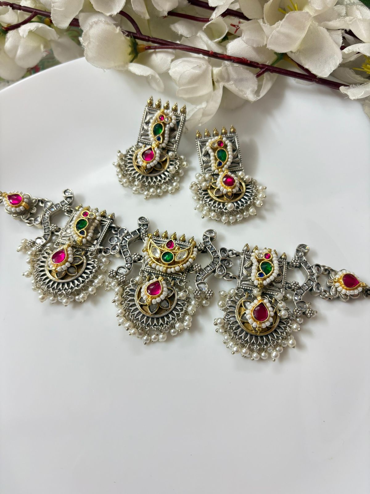 Rajwada Charm: Antique Oxidised Heritage 🥰🥰