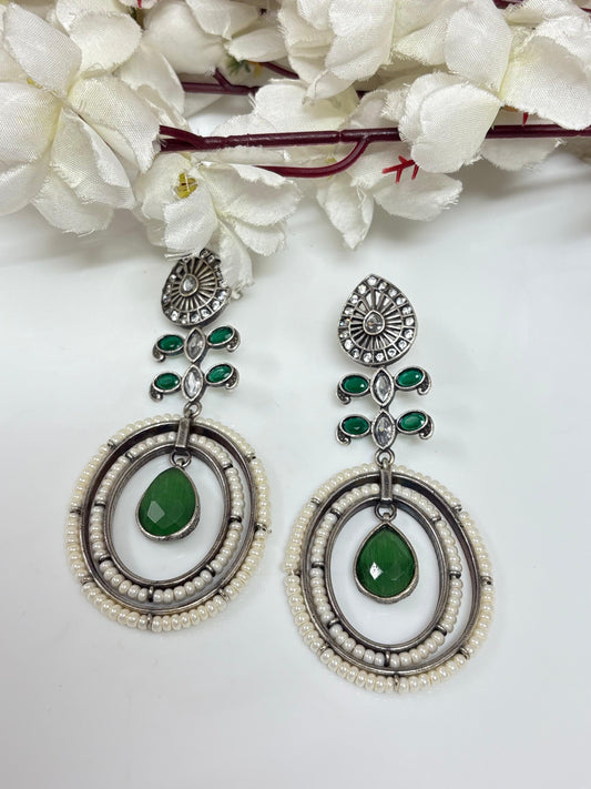 Festive Gold Long Drop Earrings