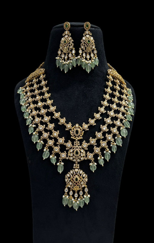 Royal Polki Choker with Matching Earrings