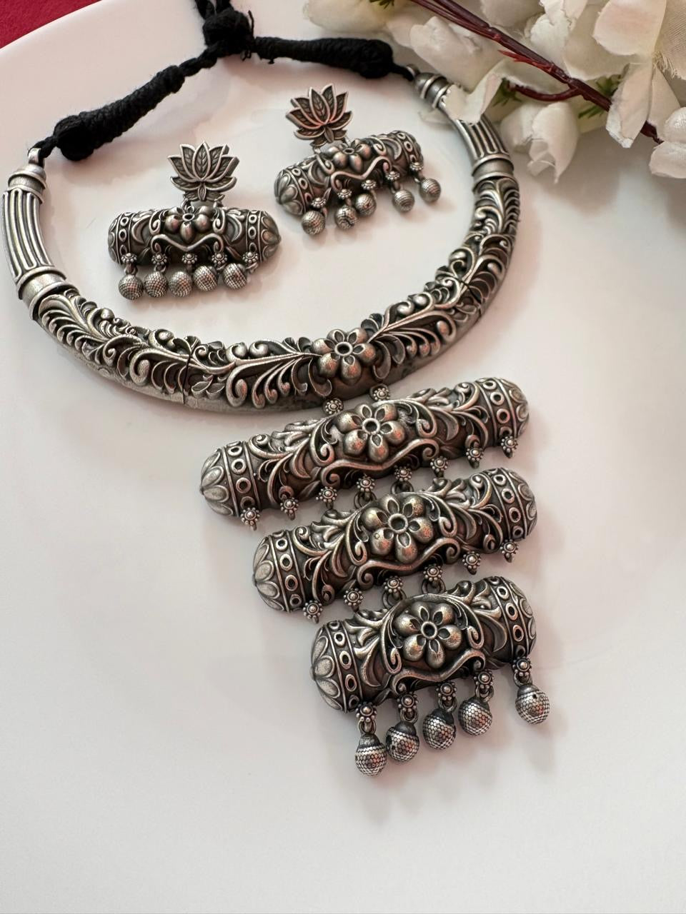 Long Lotus Silver Set