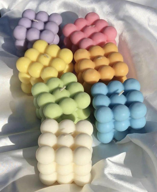 Pastel Bubble Candles – Aesthetic Home Décor