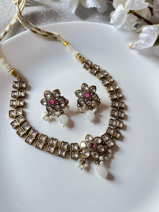 Rajasthani Style Meenakari Jewellery Set