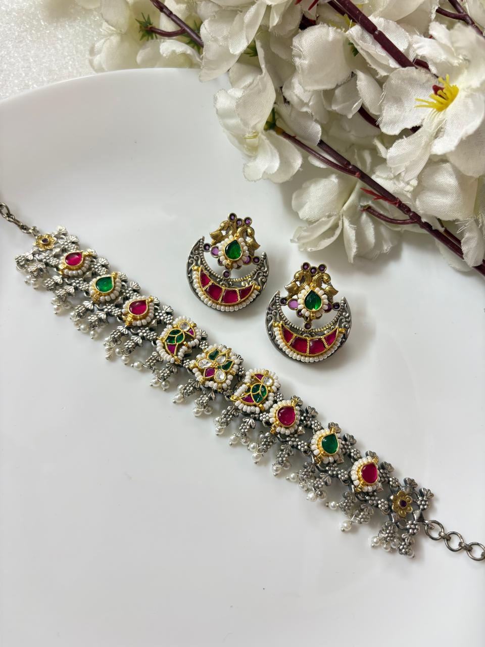Rajwada Glow Kundan Fusion Necklace