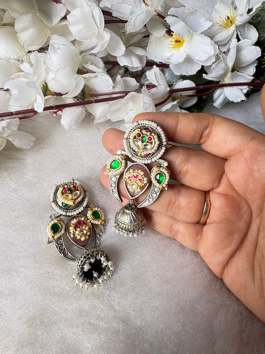 Meenakari Hoop Jhumkas