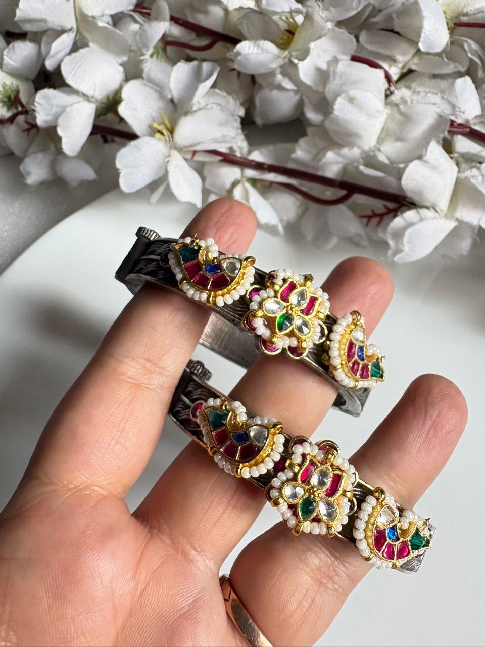 Traditional Oxidised Ghungroo Bangle🦋🦋