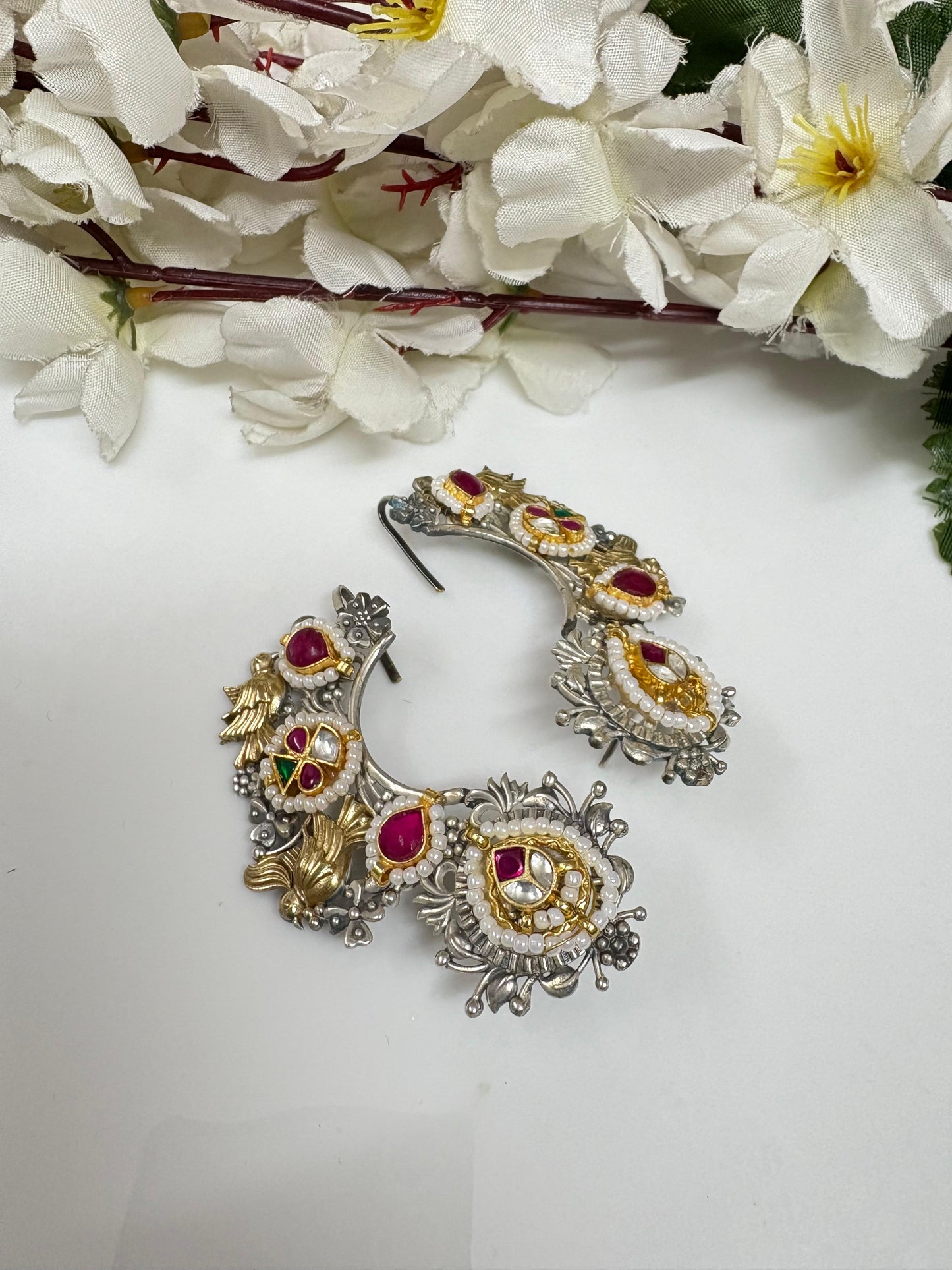 Fusion Kundan Bugadi Earcuffs