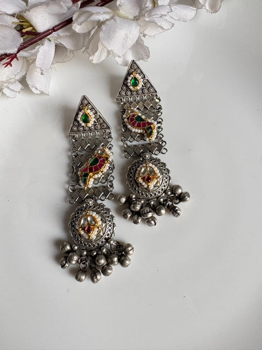 Rajsi Multicolour Kundan Earrings