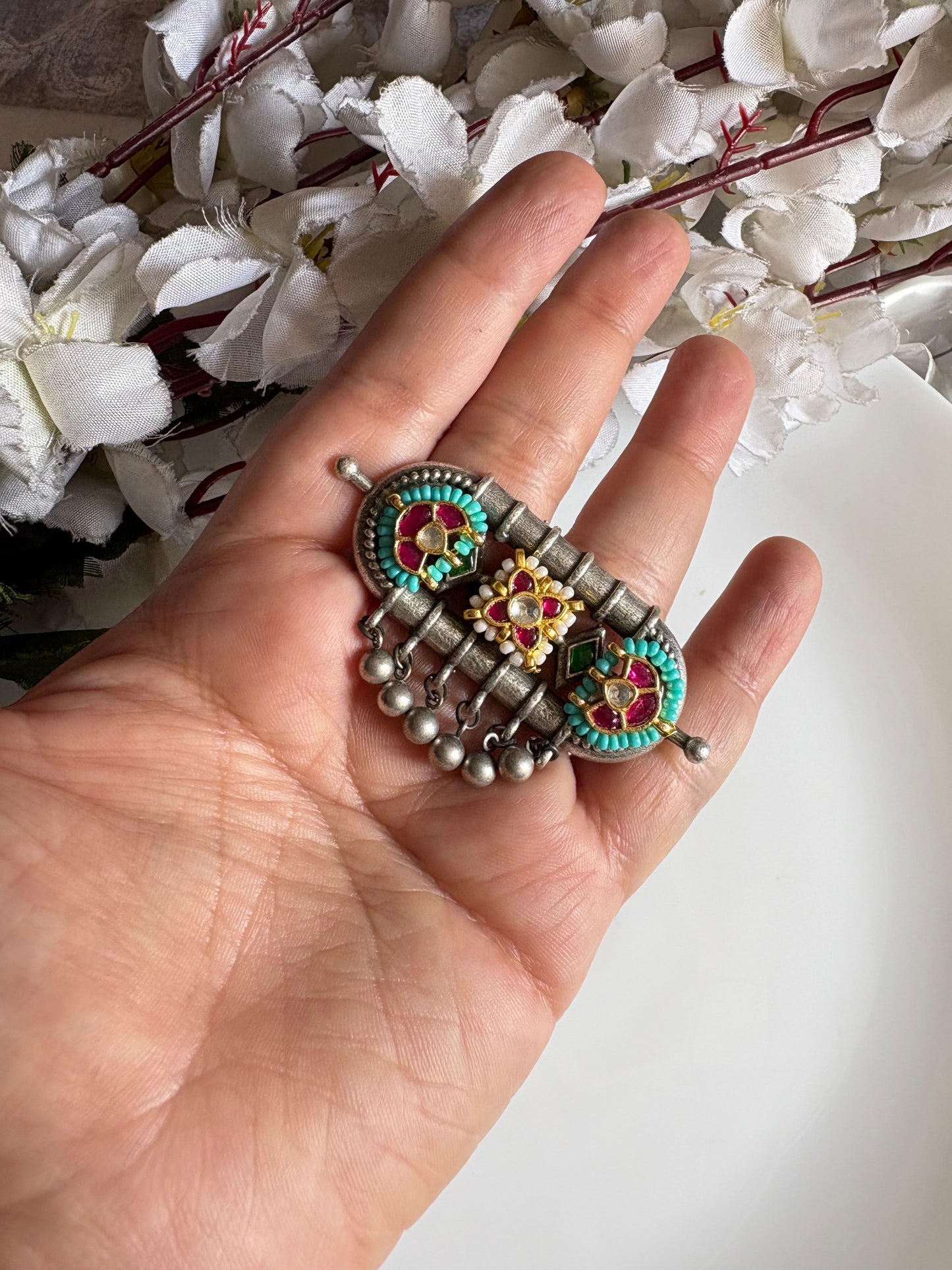 Shahi Floral Statement Ring