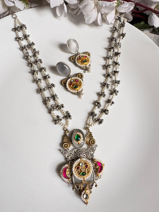 Rajwada Glow Kundan Fusion Necklace